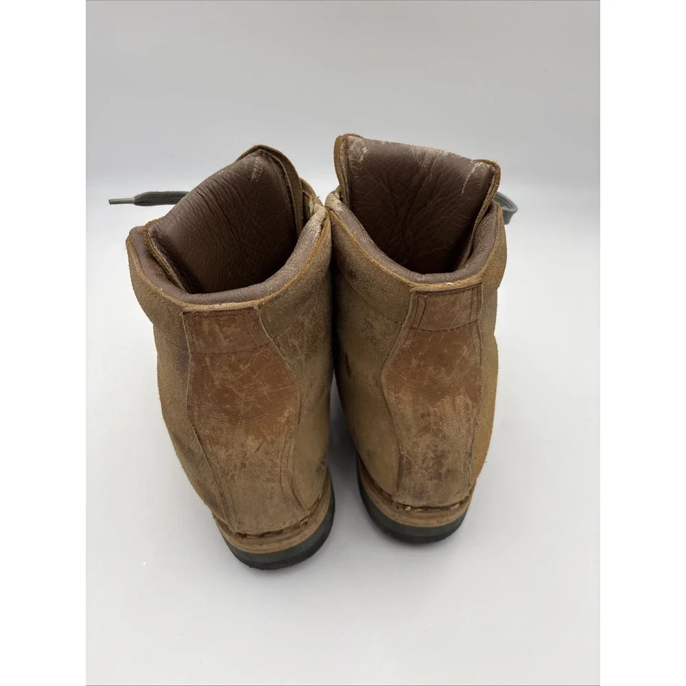 Vintage Mountaineering Hiking Boots Suede Men's Size 10 Brown